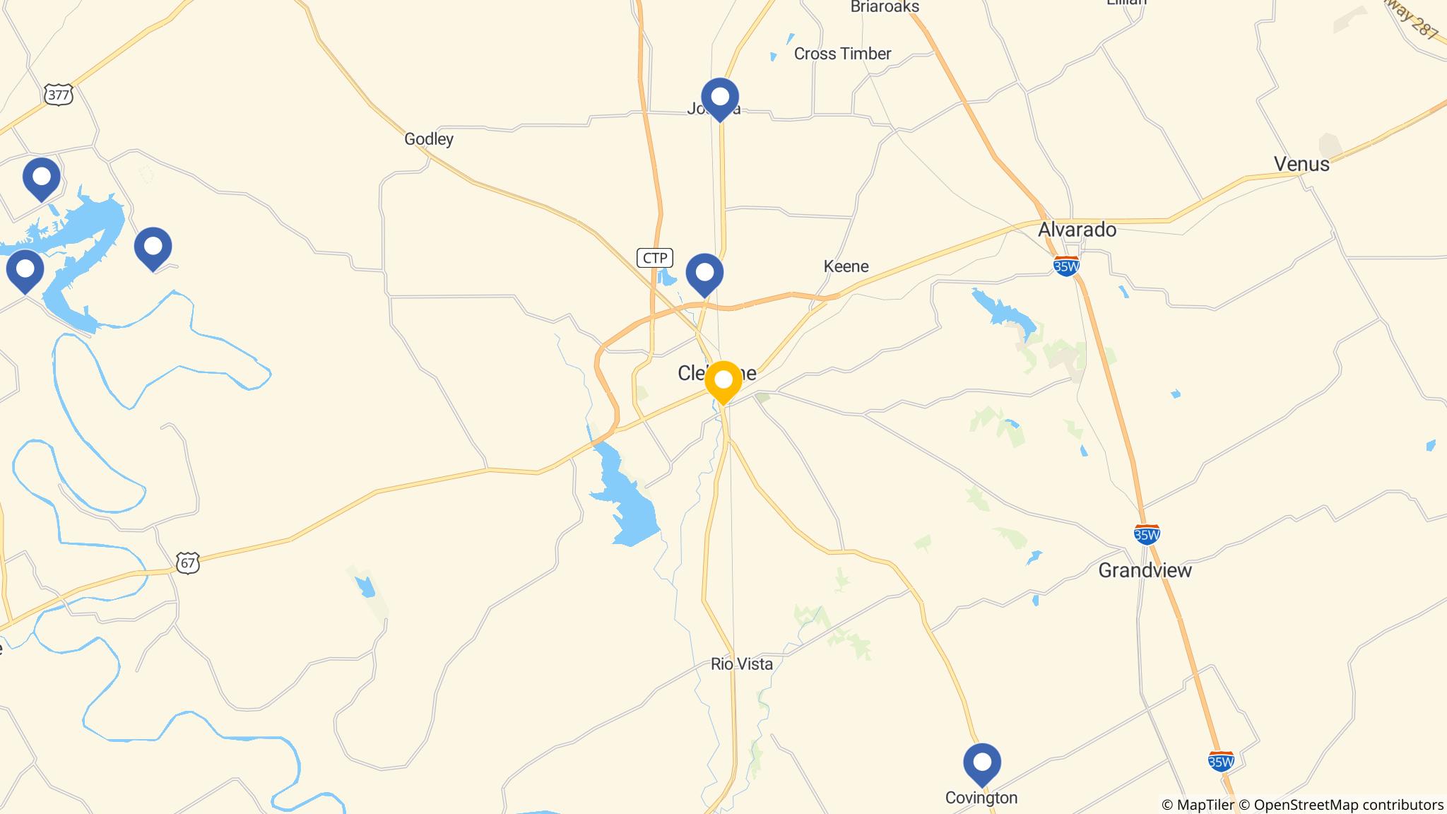 Street map of the ATM area