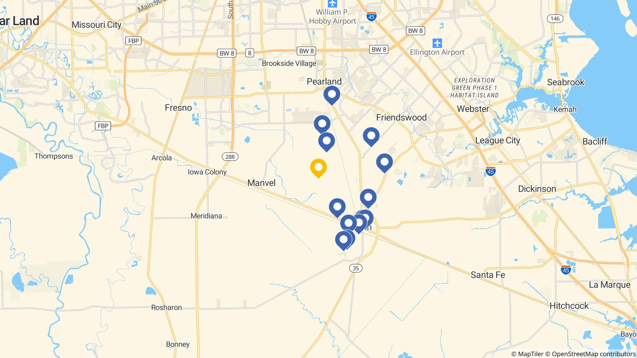 Street map of the ATM area