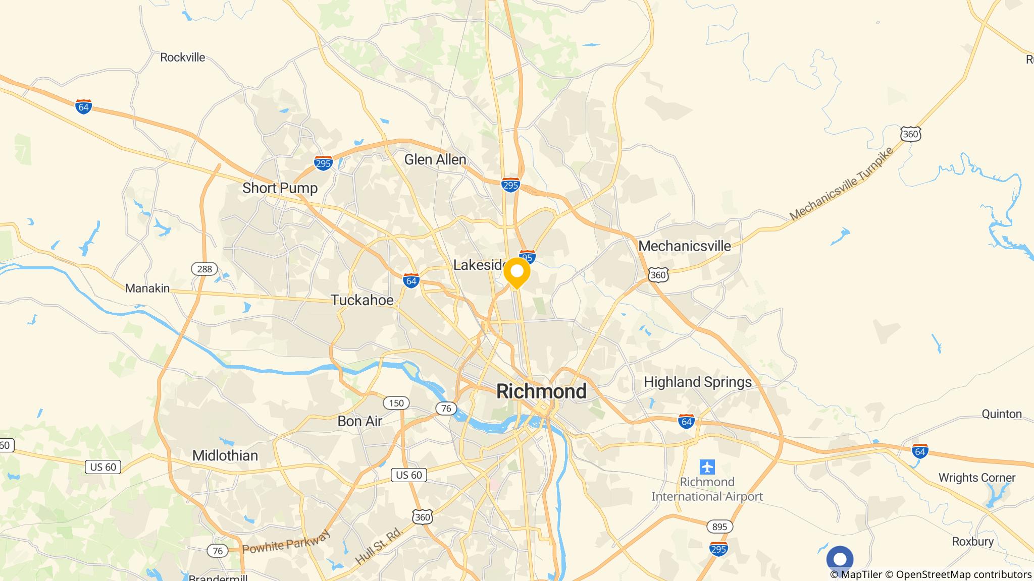Street map of the ATM area