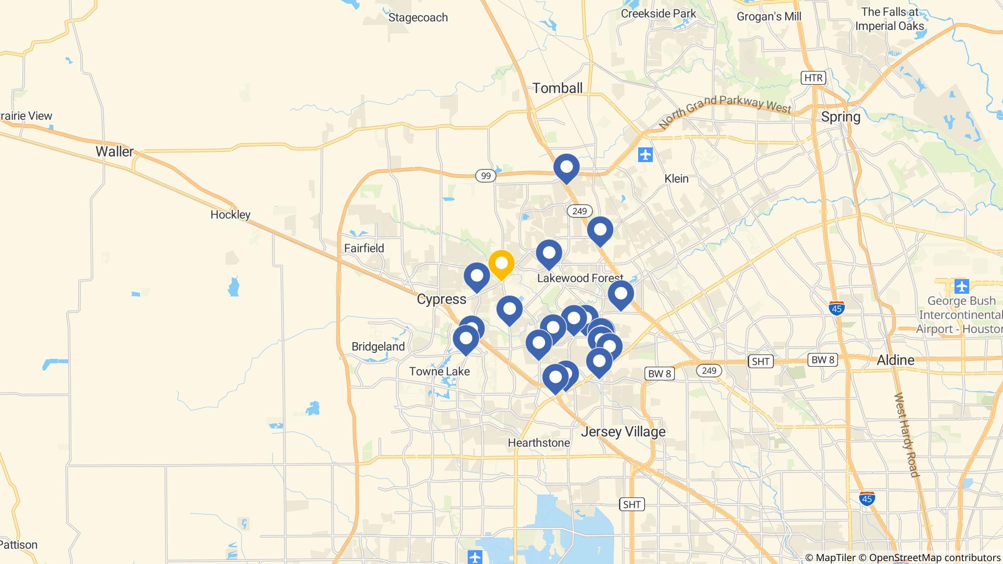 Street map of the ATM area