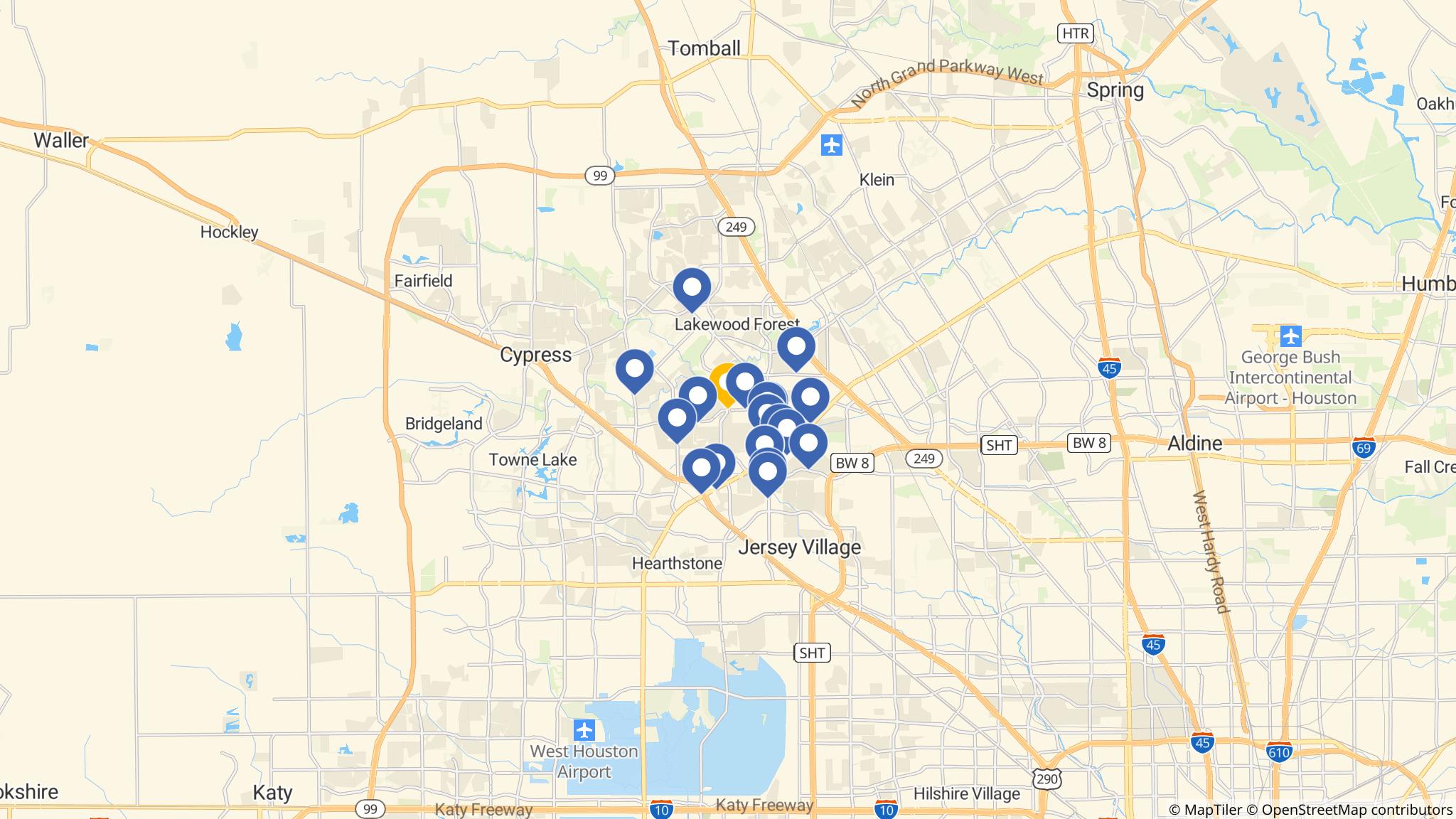 Street map of the ATM area