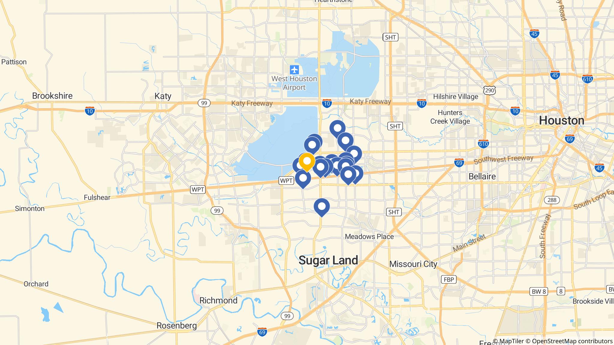 Street map of the ATM area
