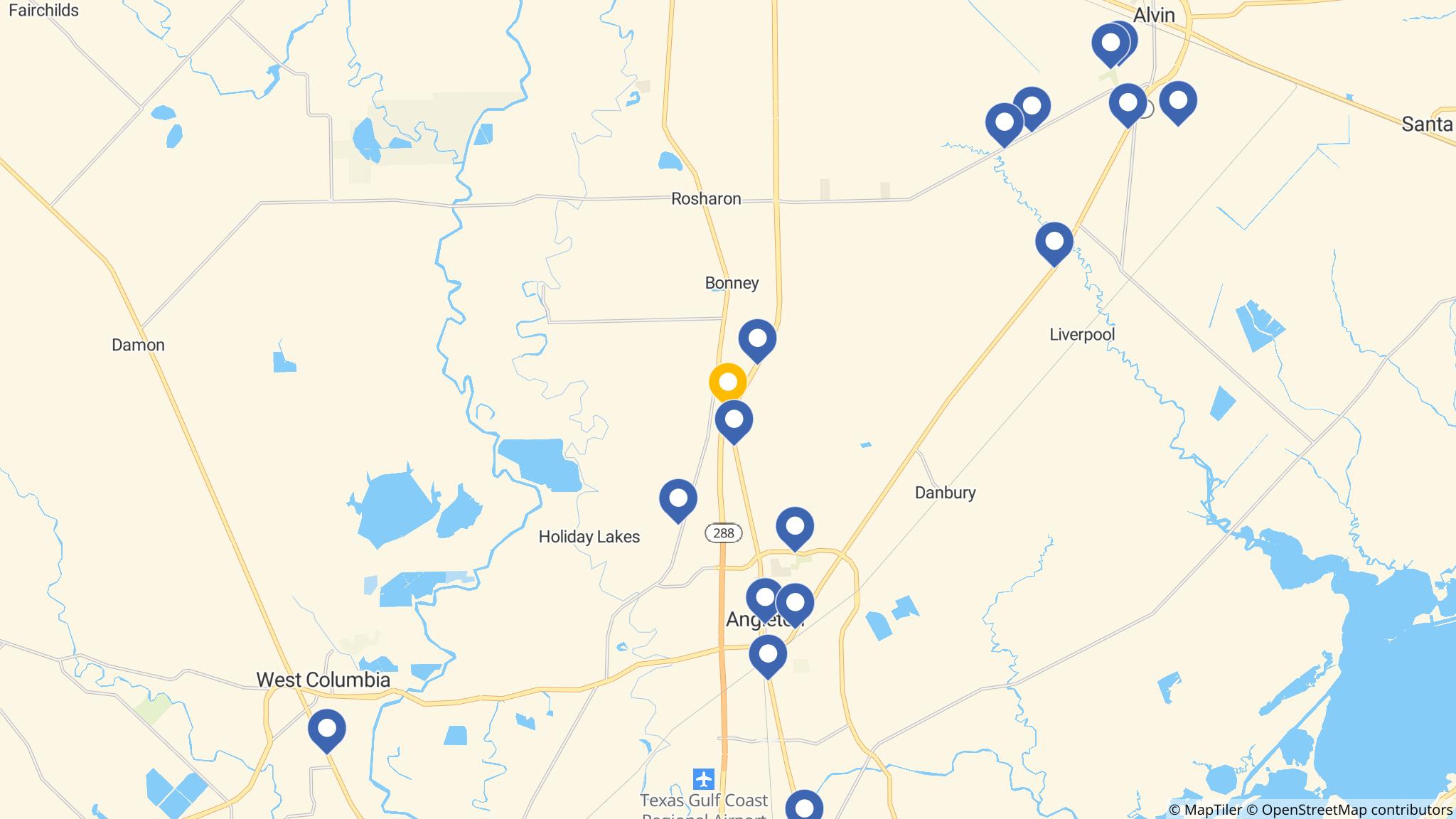 Street map of the ATM area