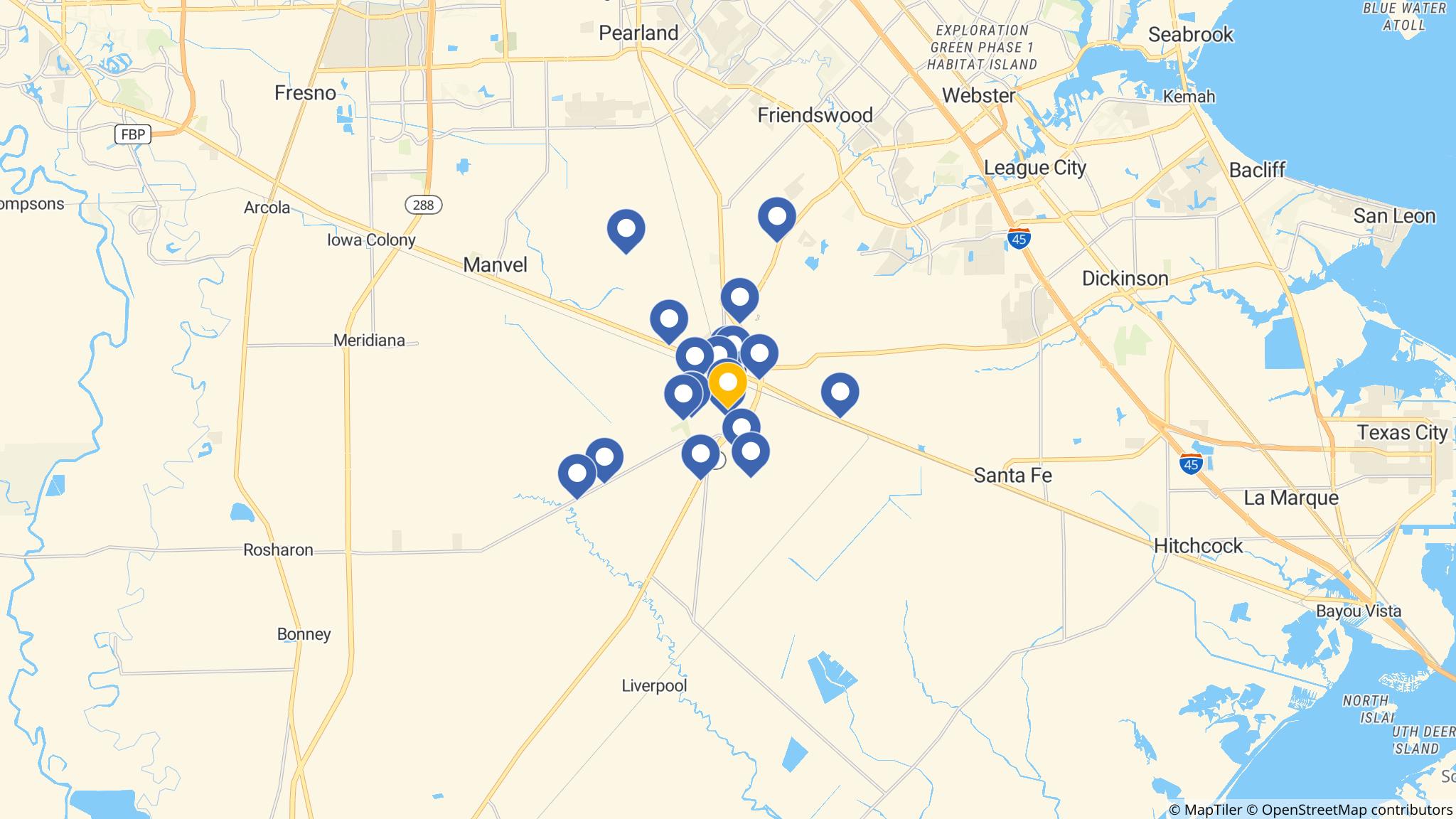 Street map of the ATM area