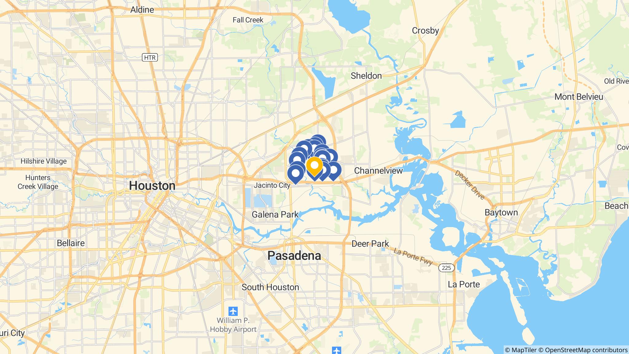 Street map of the ATM area