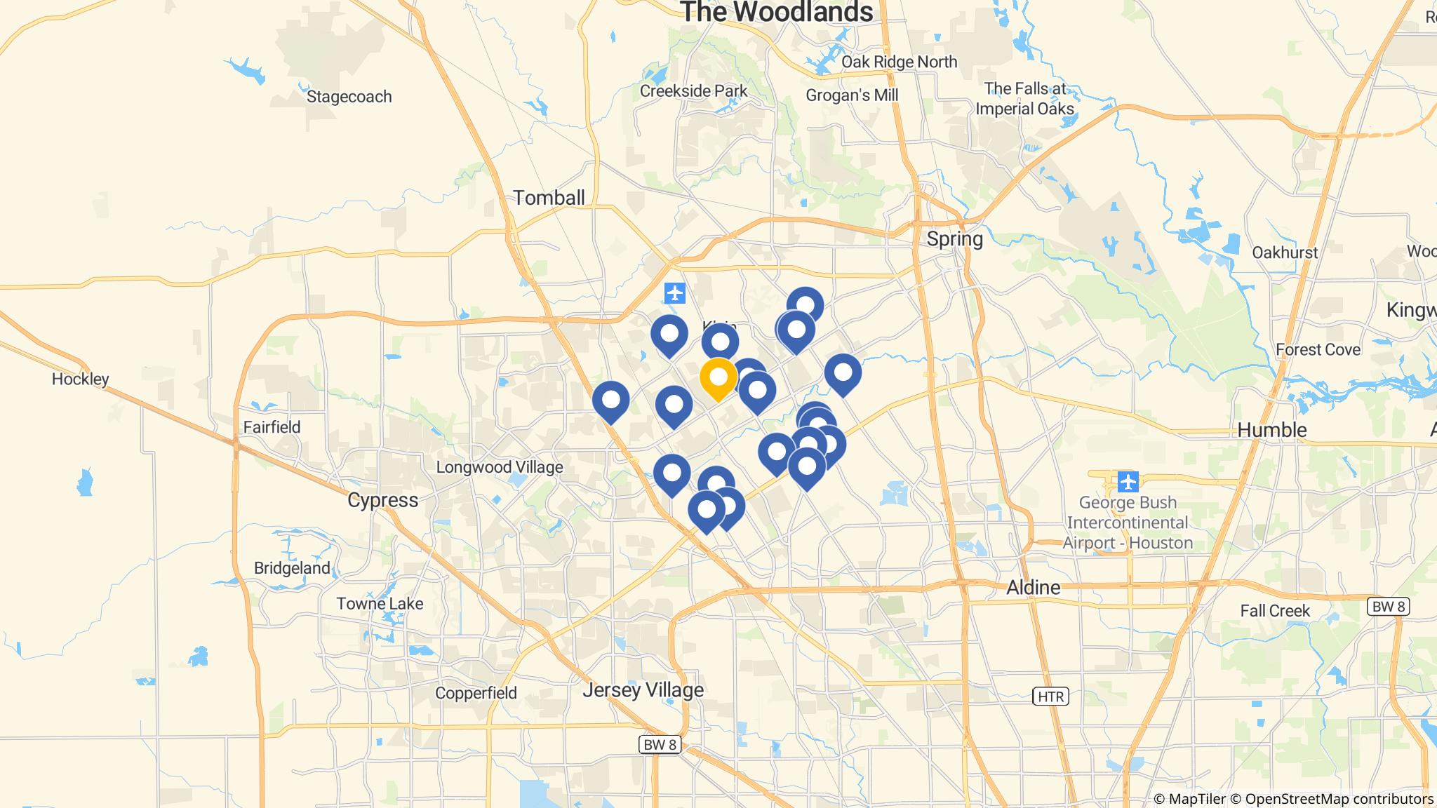 Street map of the ATM area
