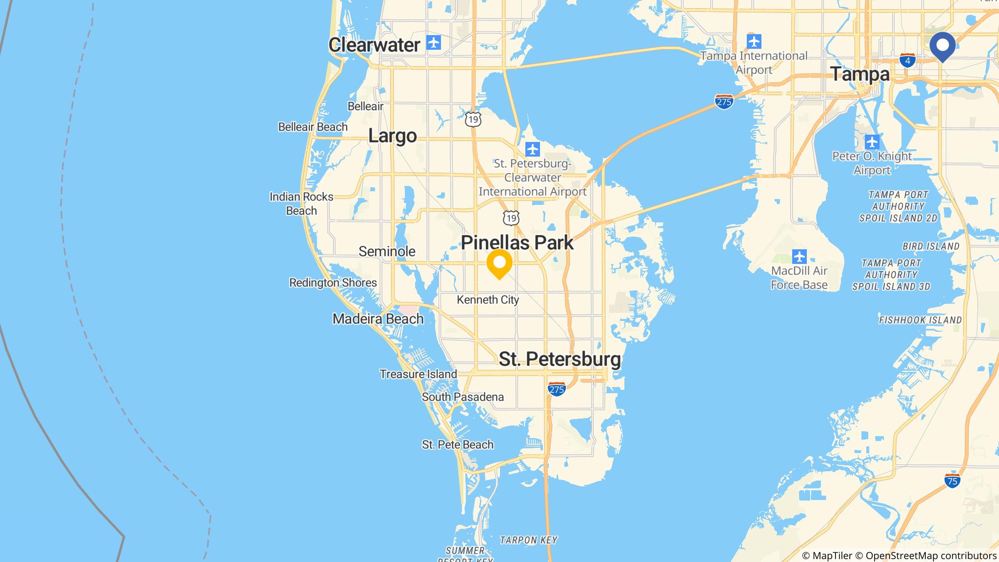 Street map of the ATM area