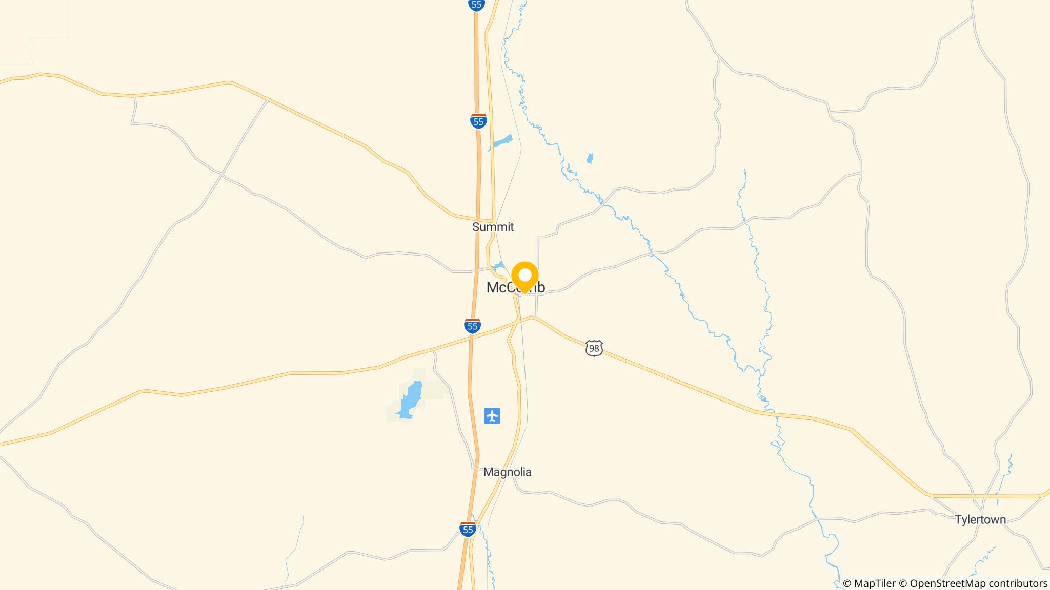 Street map of the ATM area