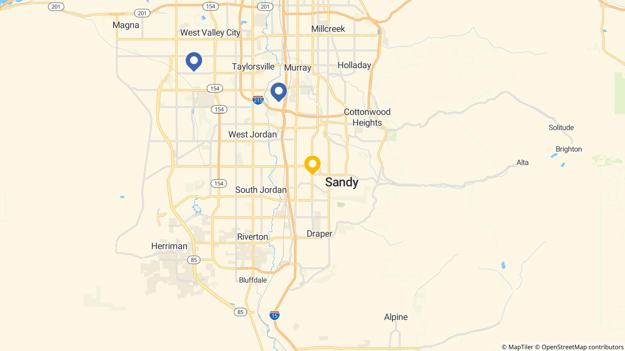Street map of the ATM area