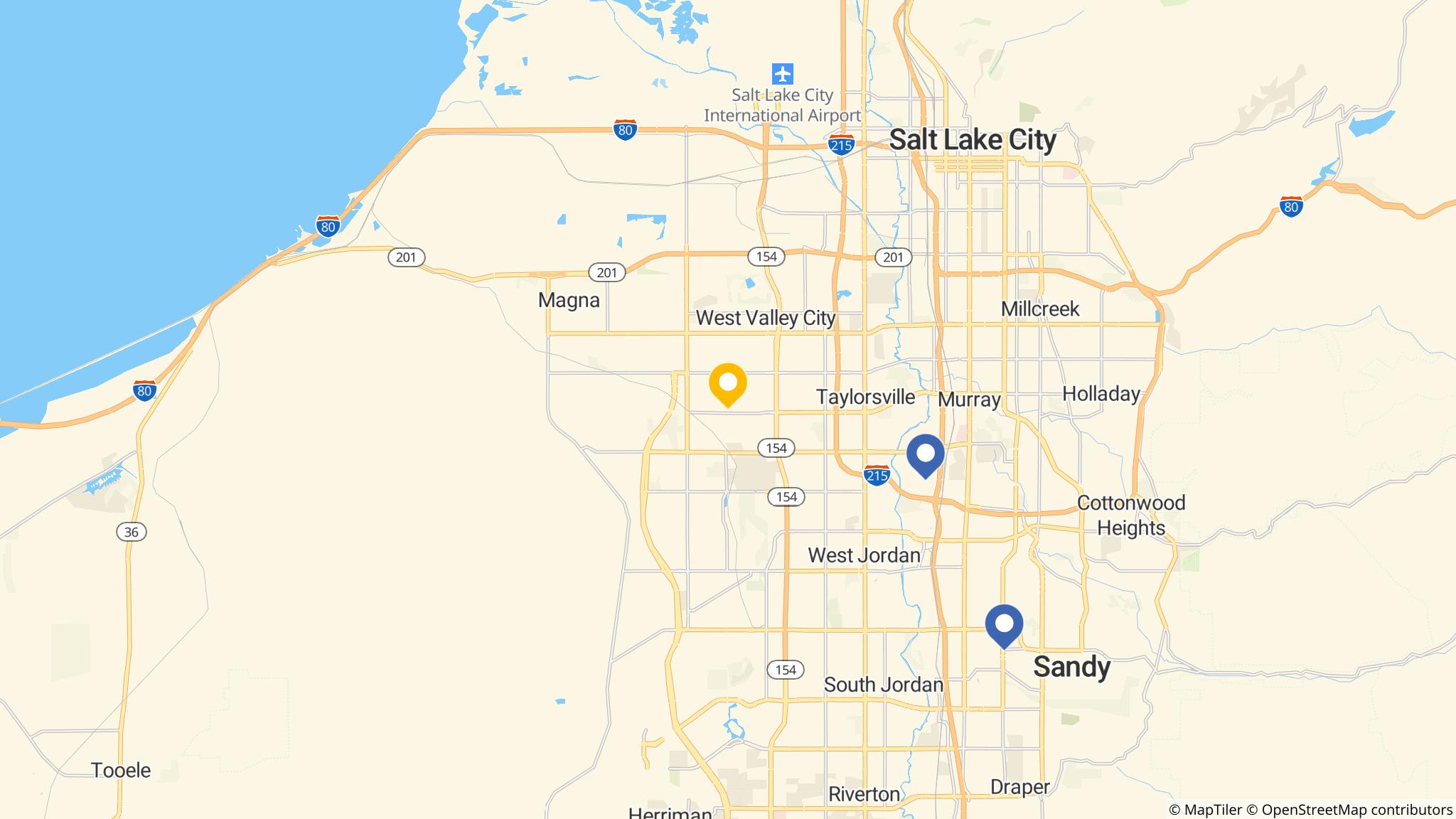 Street map of the ATM area