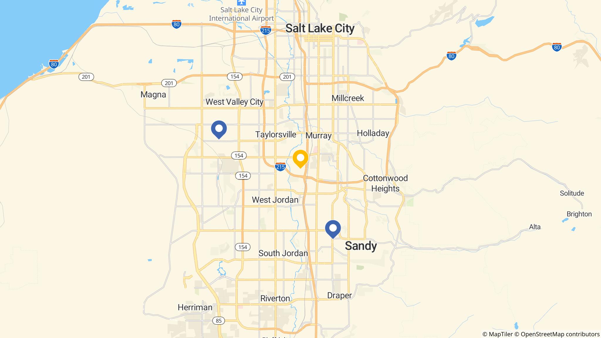 Street map of the ATM area