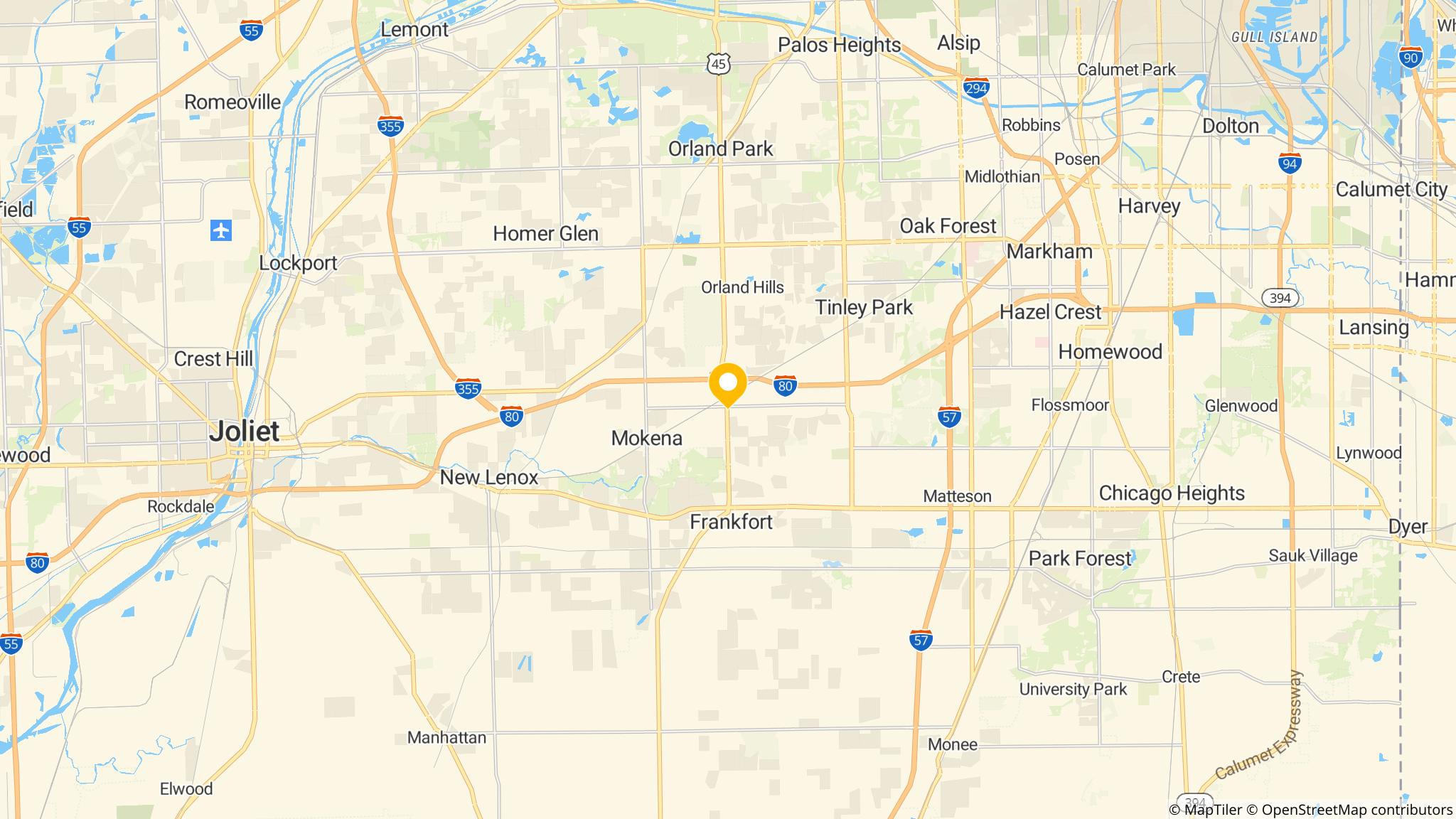 Street map of the ATM area