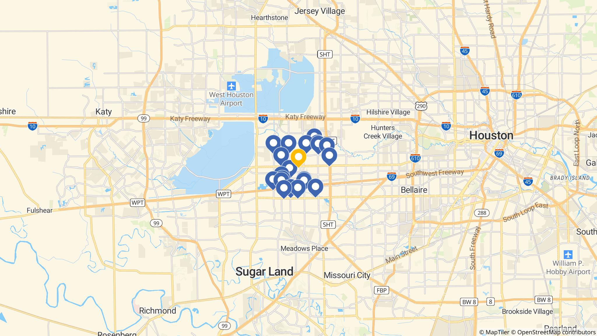 Street map of the ATM area