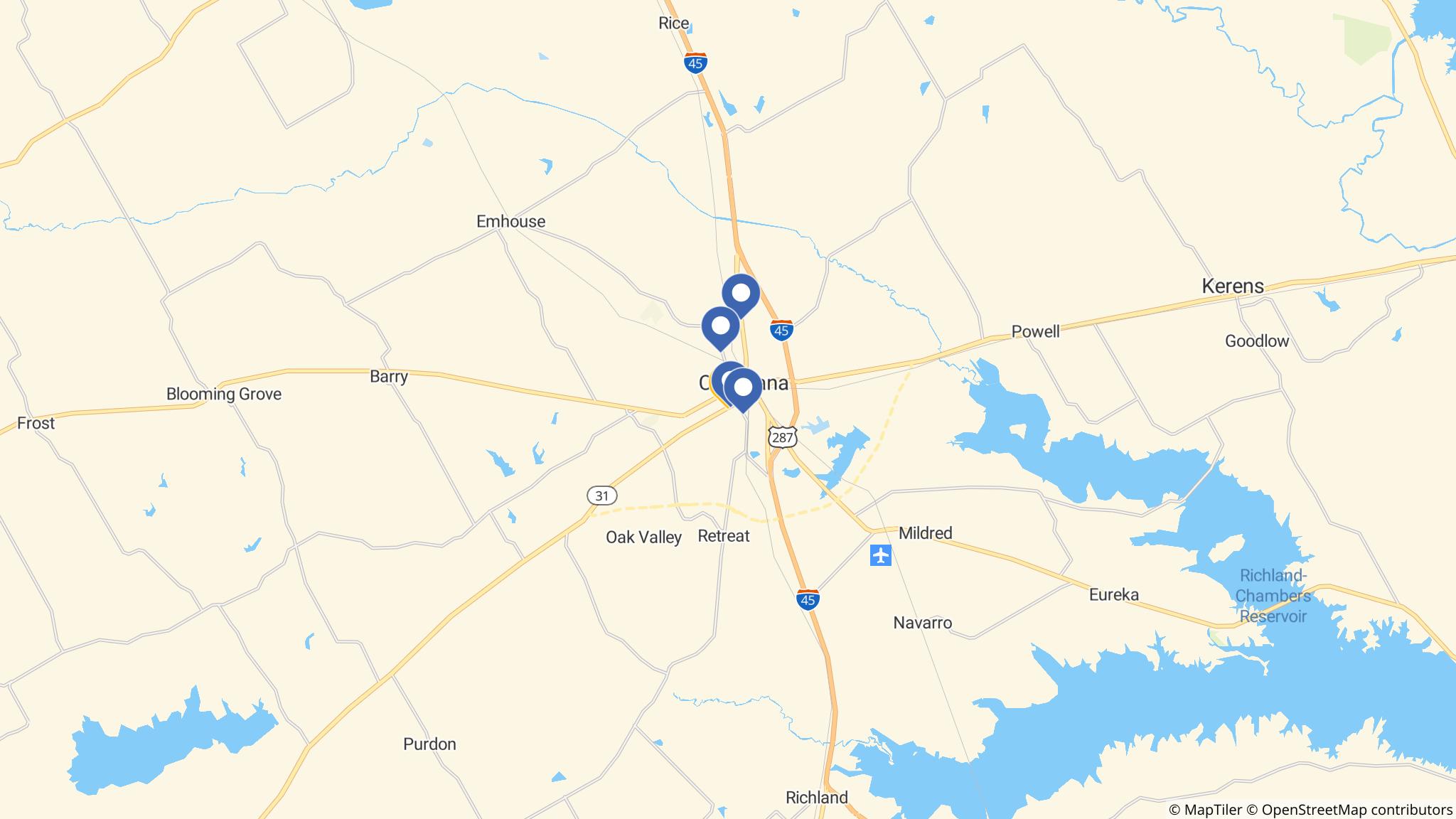 Street map of the ATM area