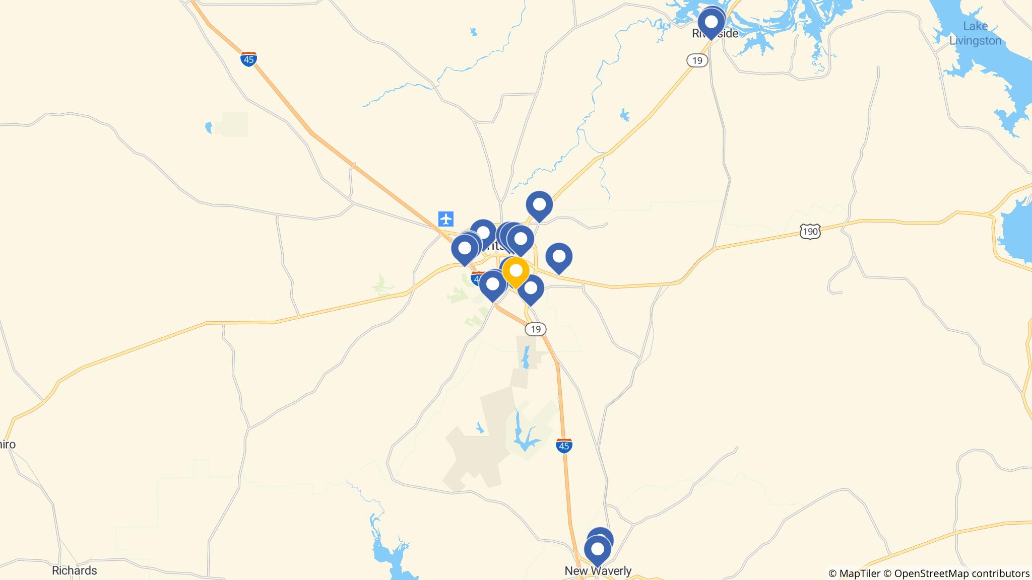 Street map of the ATM area