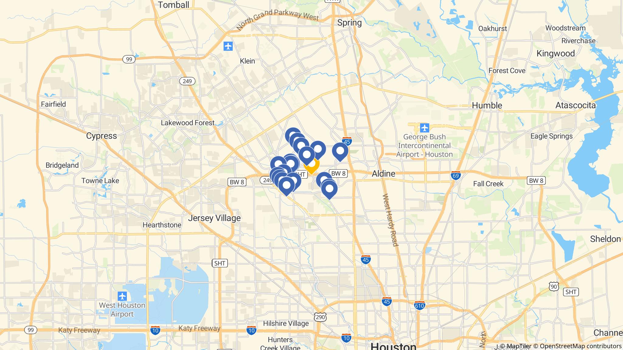 Street map of the ATM area