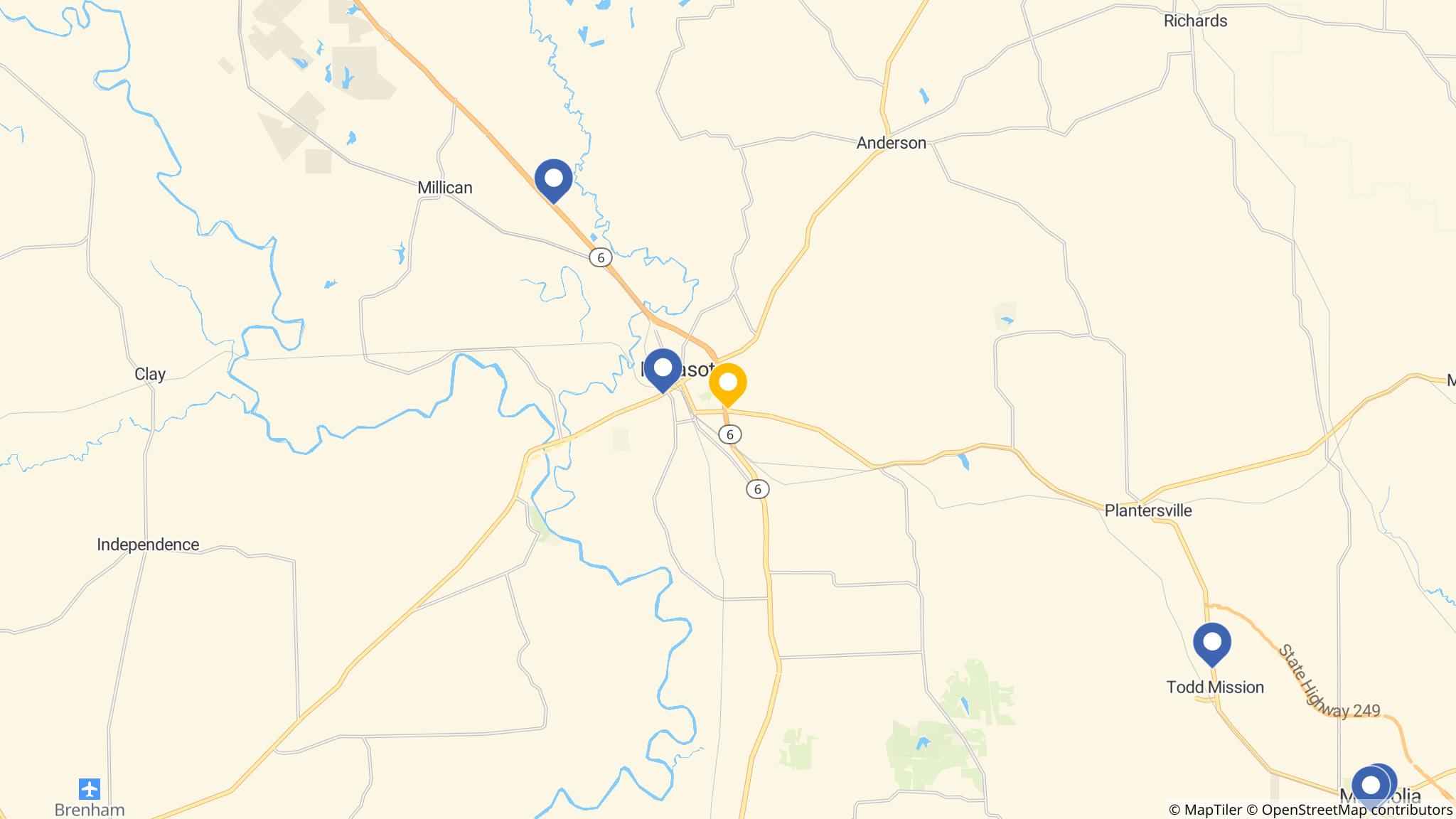 Street map of the ATM area