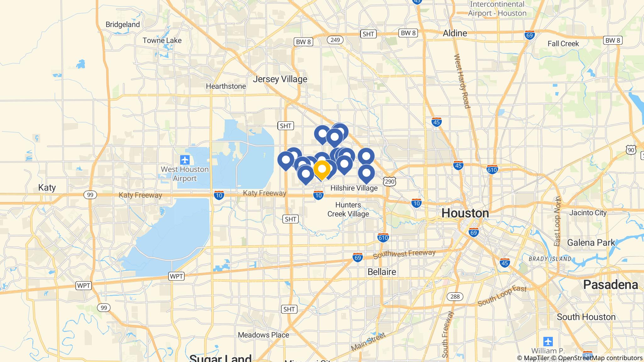 Street map of the ATM area