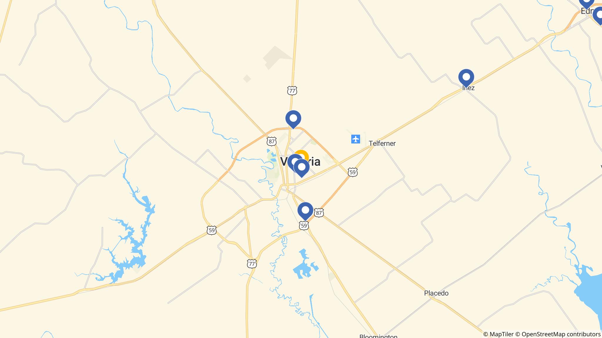 Street map of the ATM area