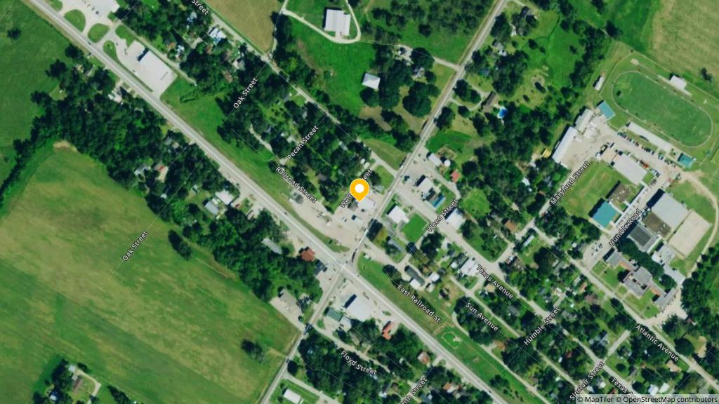 Satellite photo of the location