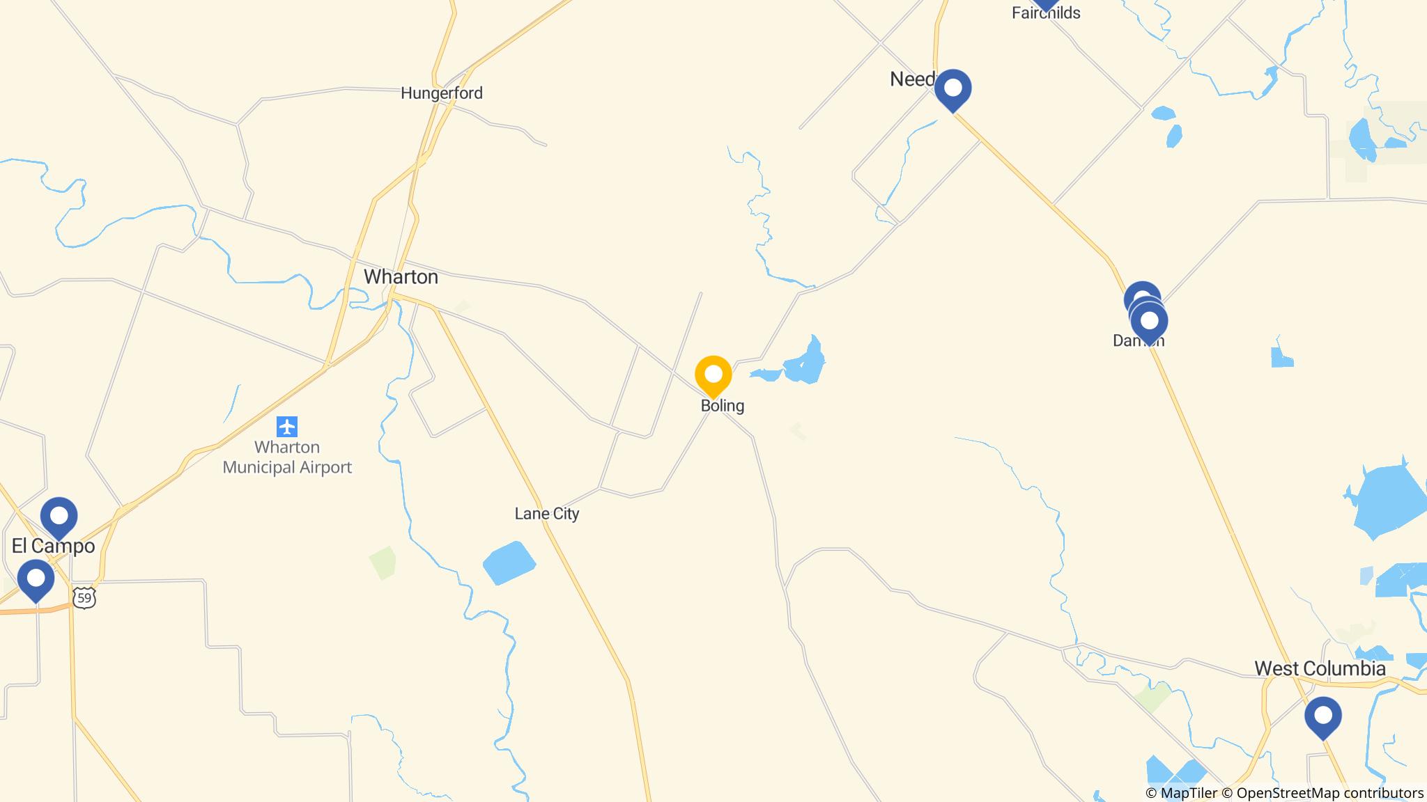 Street map of the ATM area