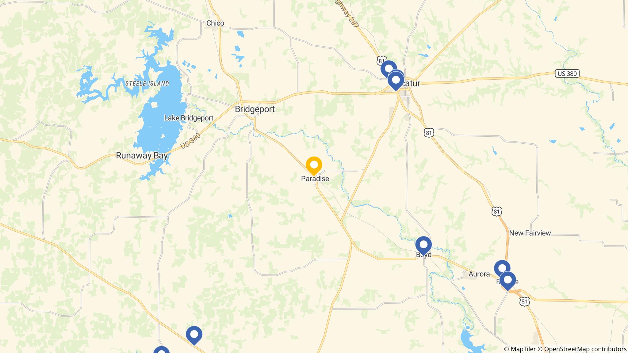 Street map of the ATM area