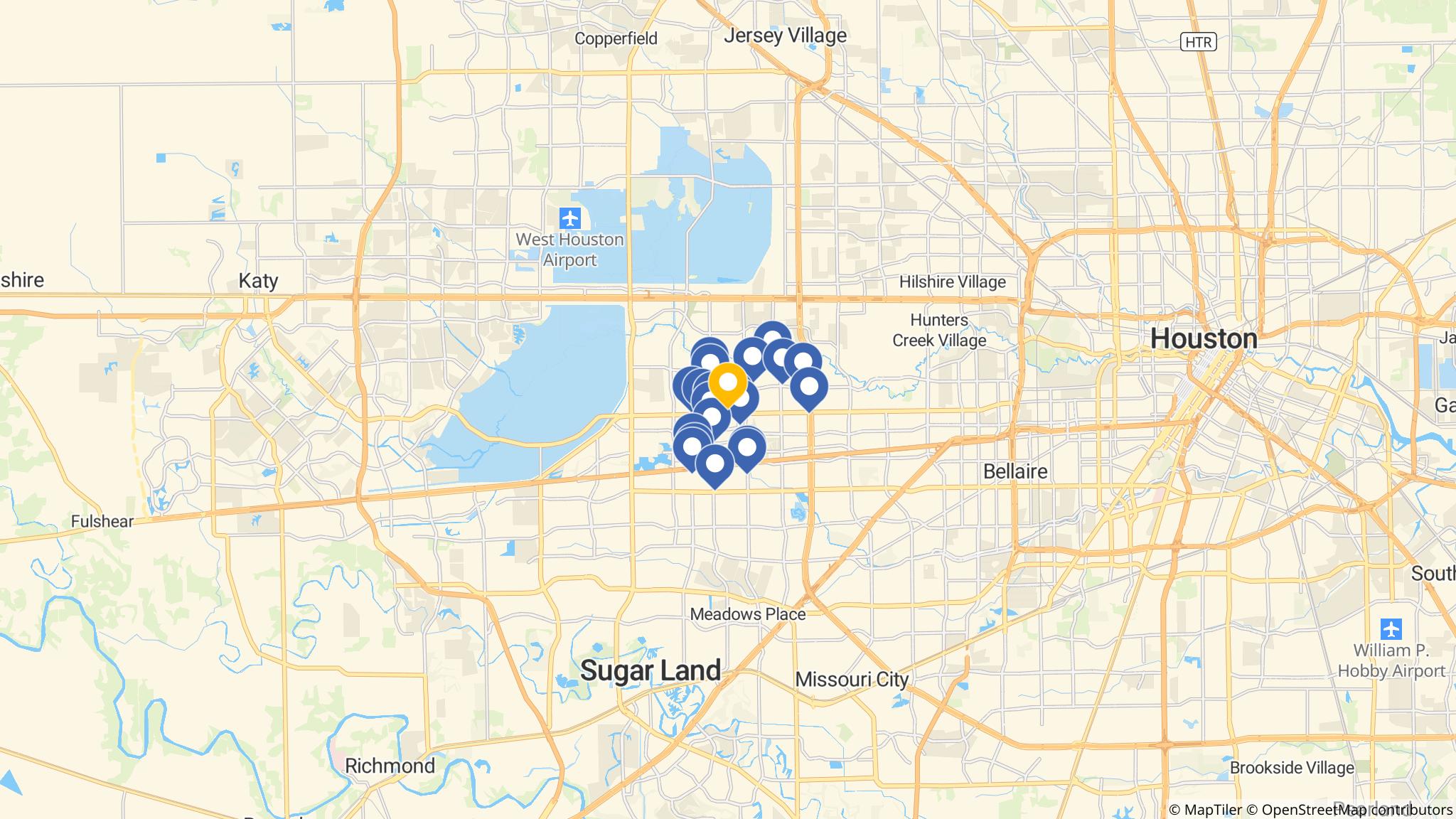 Street map of the ATM area