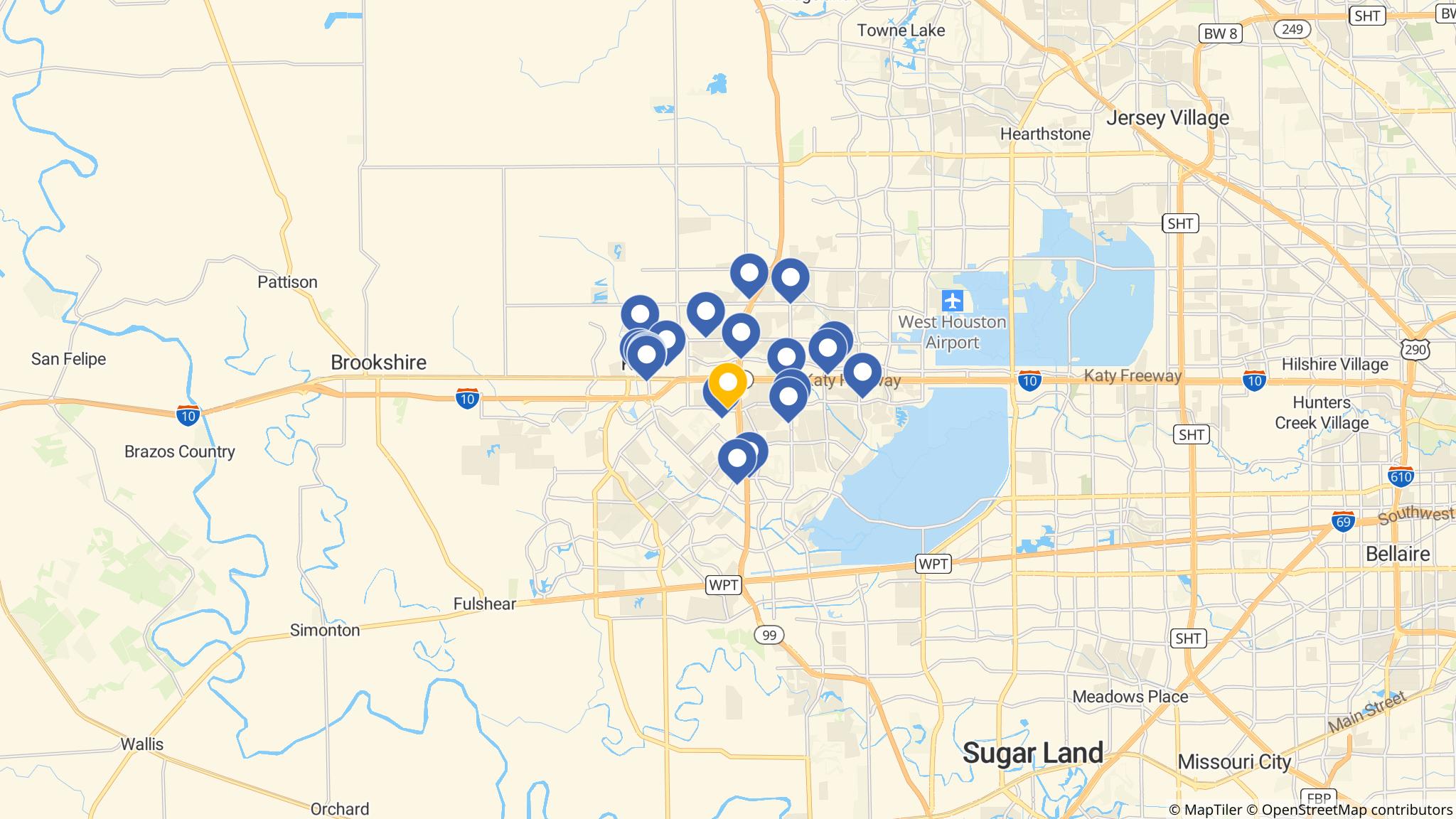 Street map of the ATM area