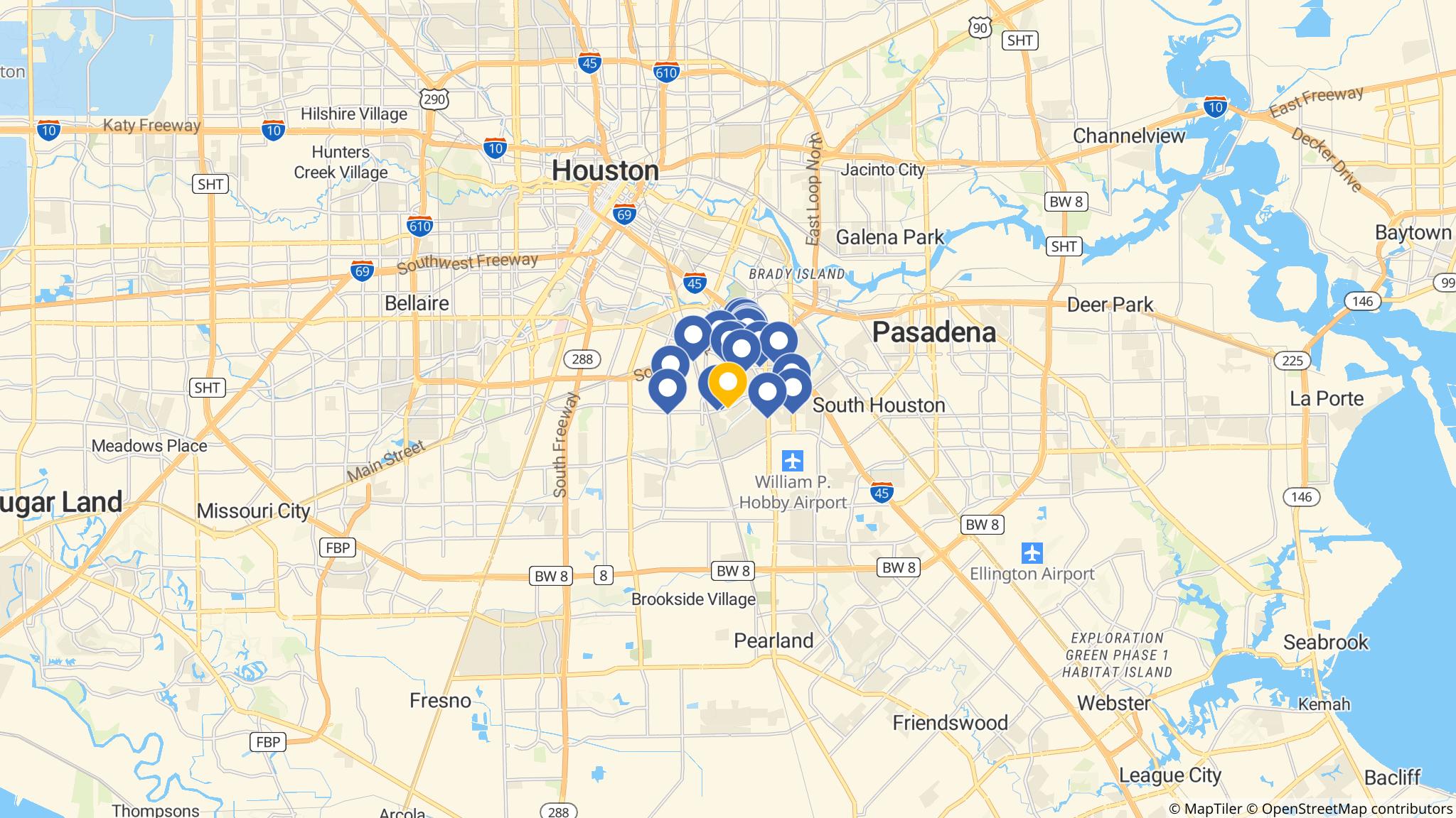 Street map of the ATM area