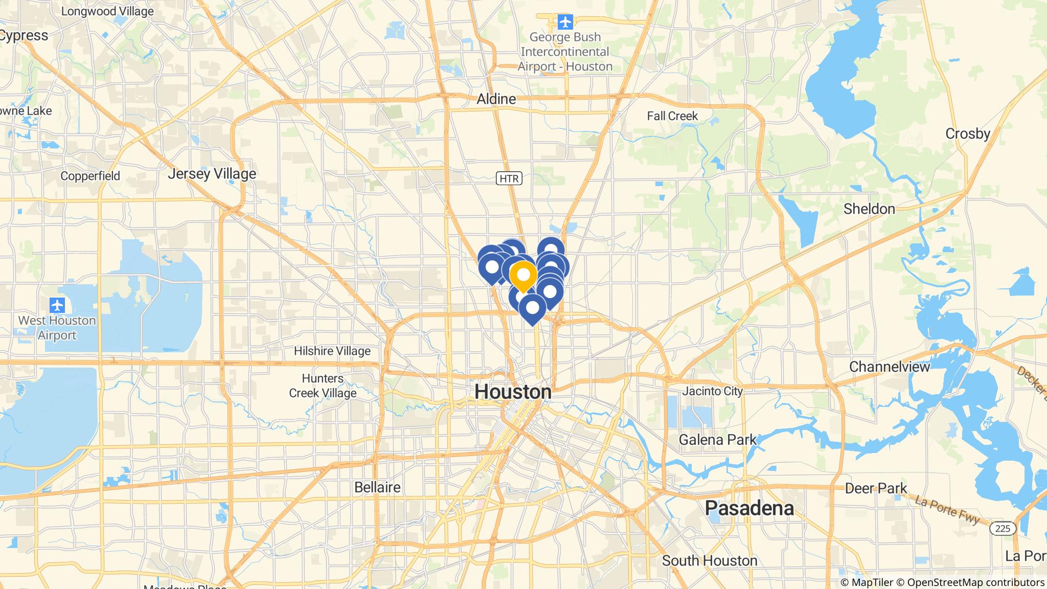 Street map of the ATM area