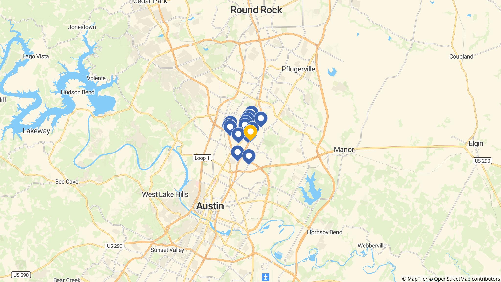 Street map of the ATM area