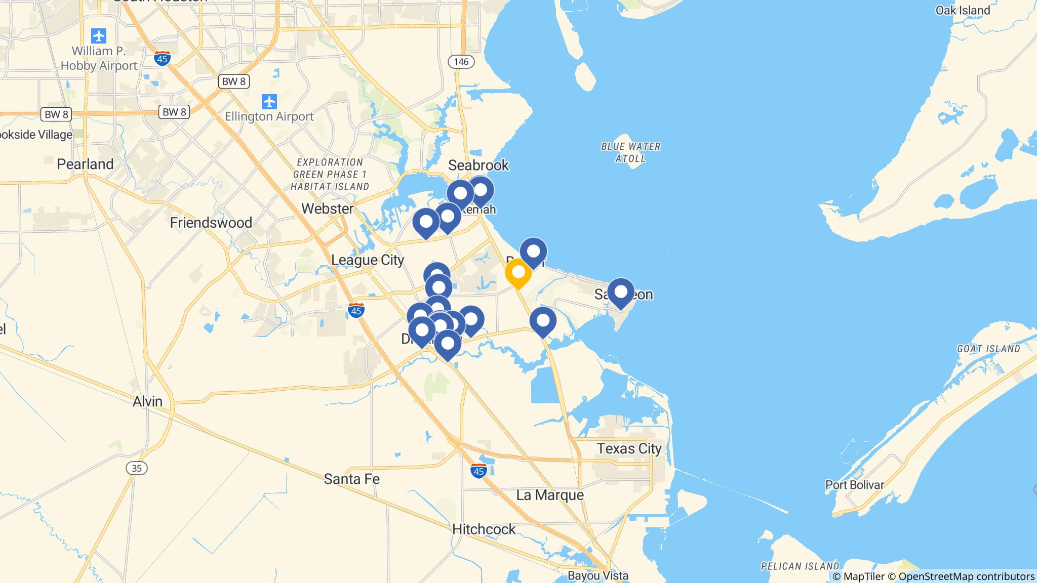 Street map of the ATM area
