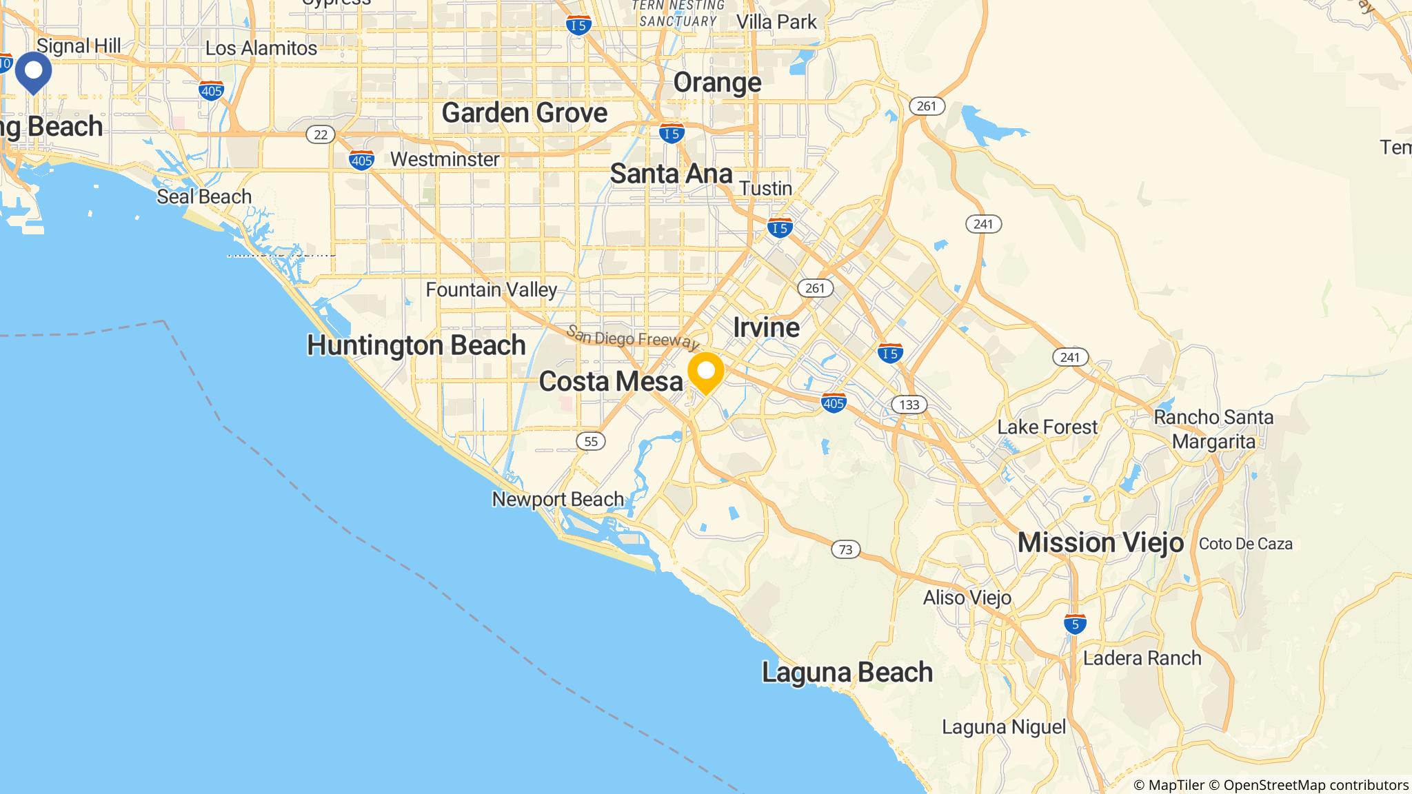 Street map of the ATM area