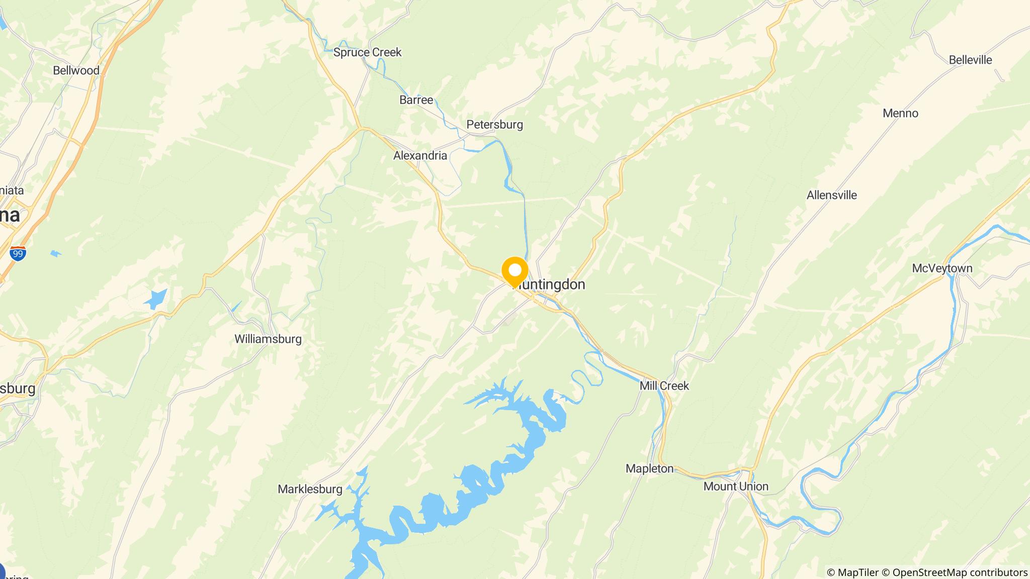 Street map of the ATM area