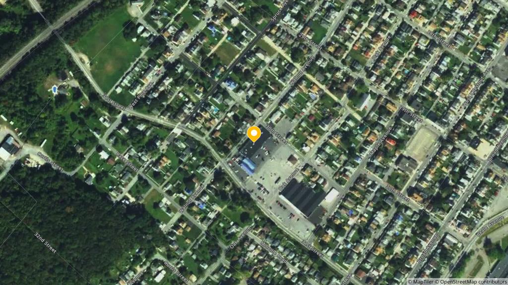 Satellite photo of the location