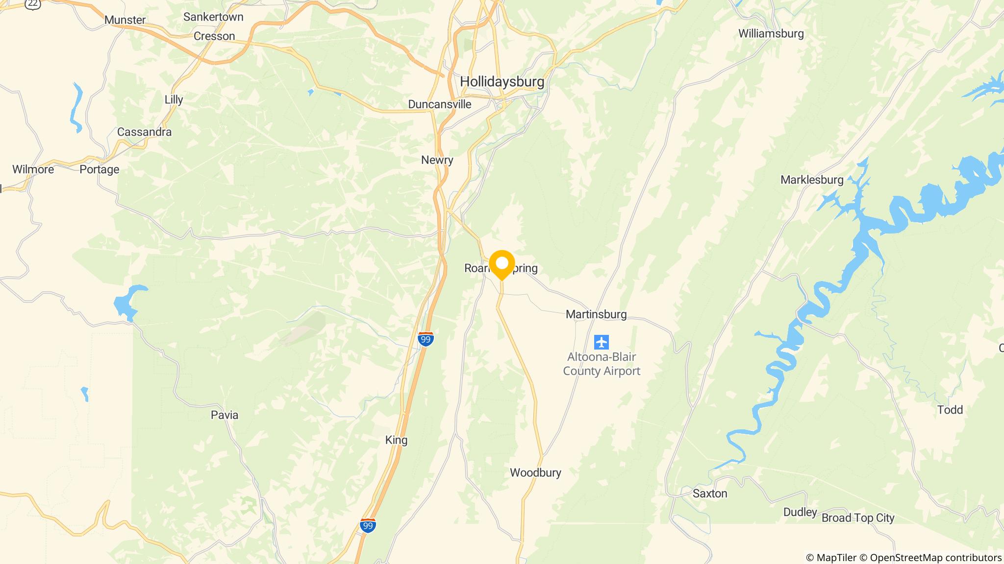 Street map of the ATM area