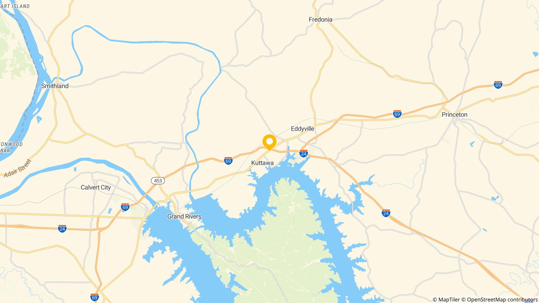 Street map of the ATM area