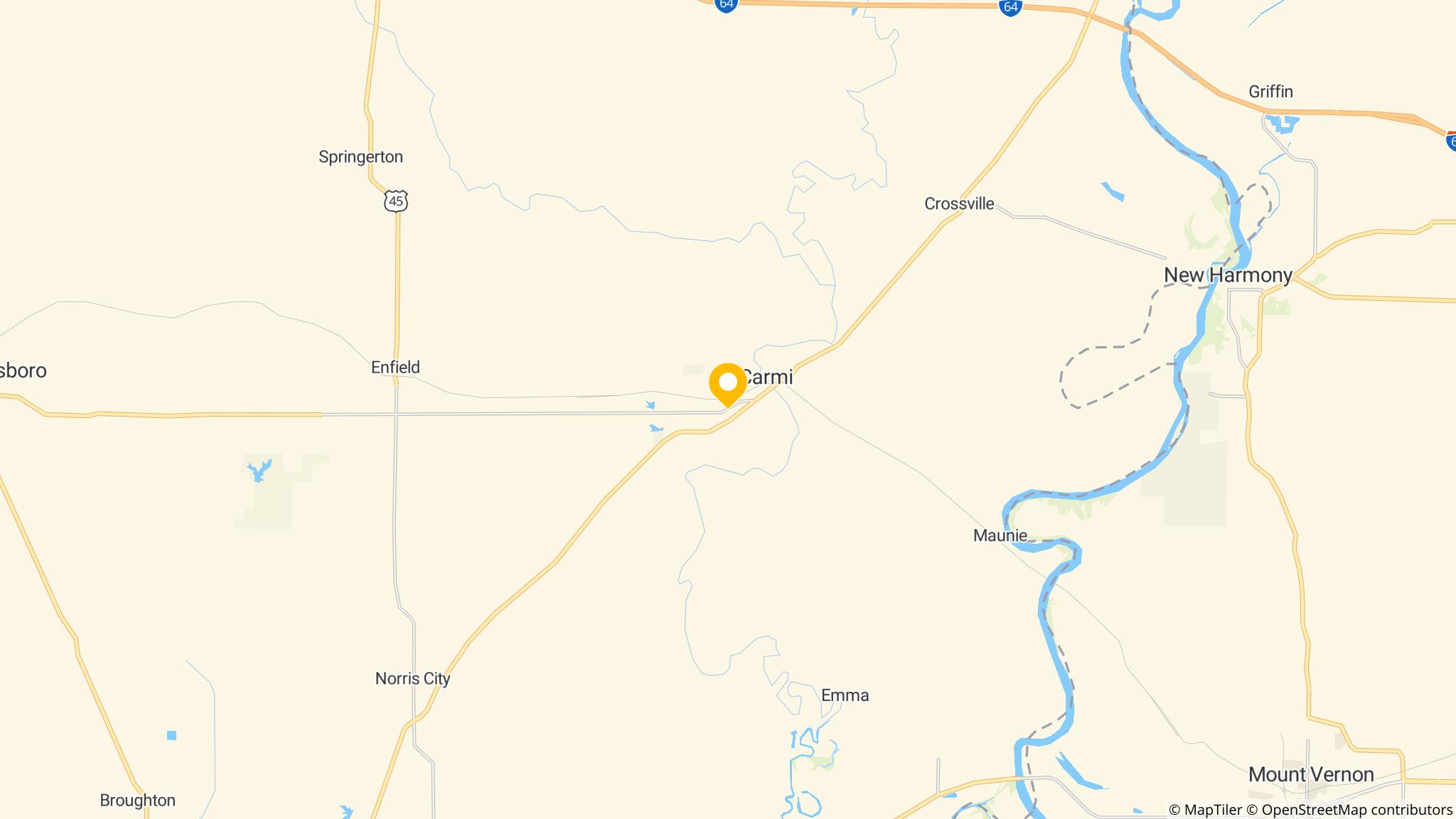 Street map of the ATM area