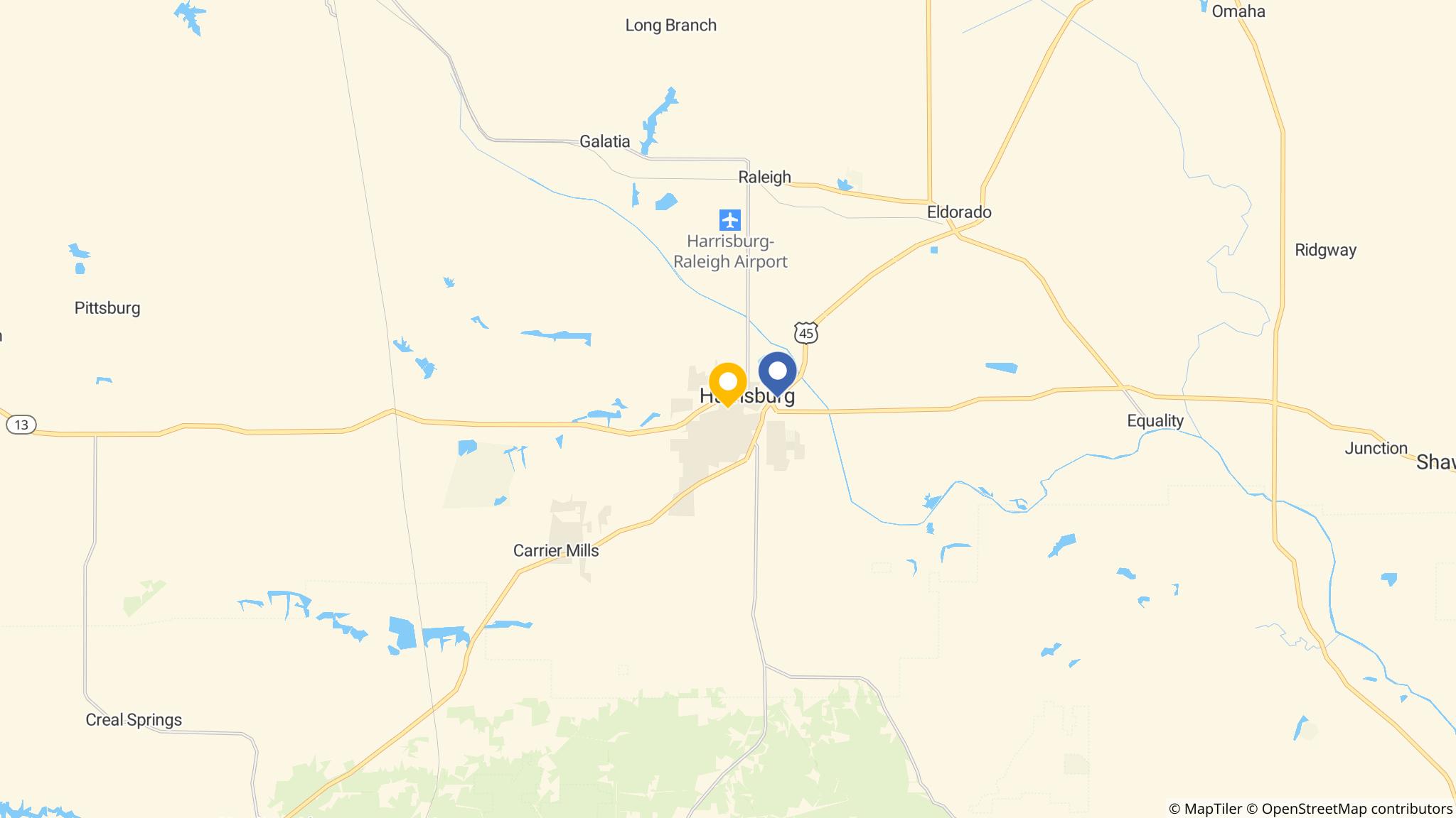 Street map of the ATM area