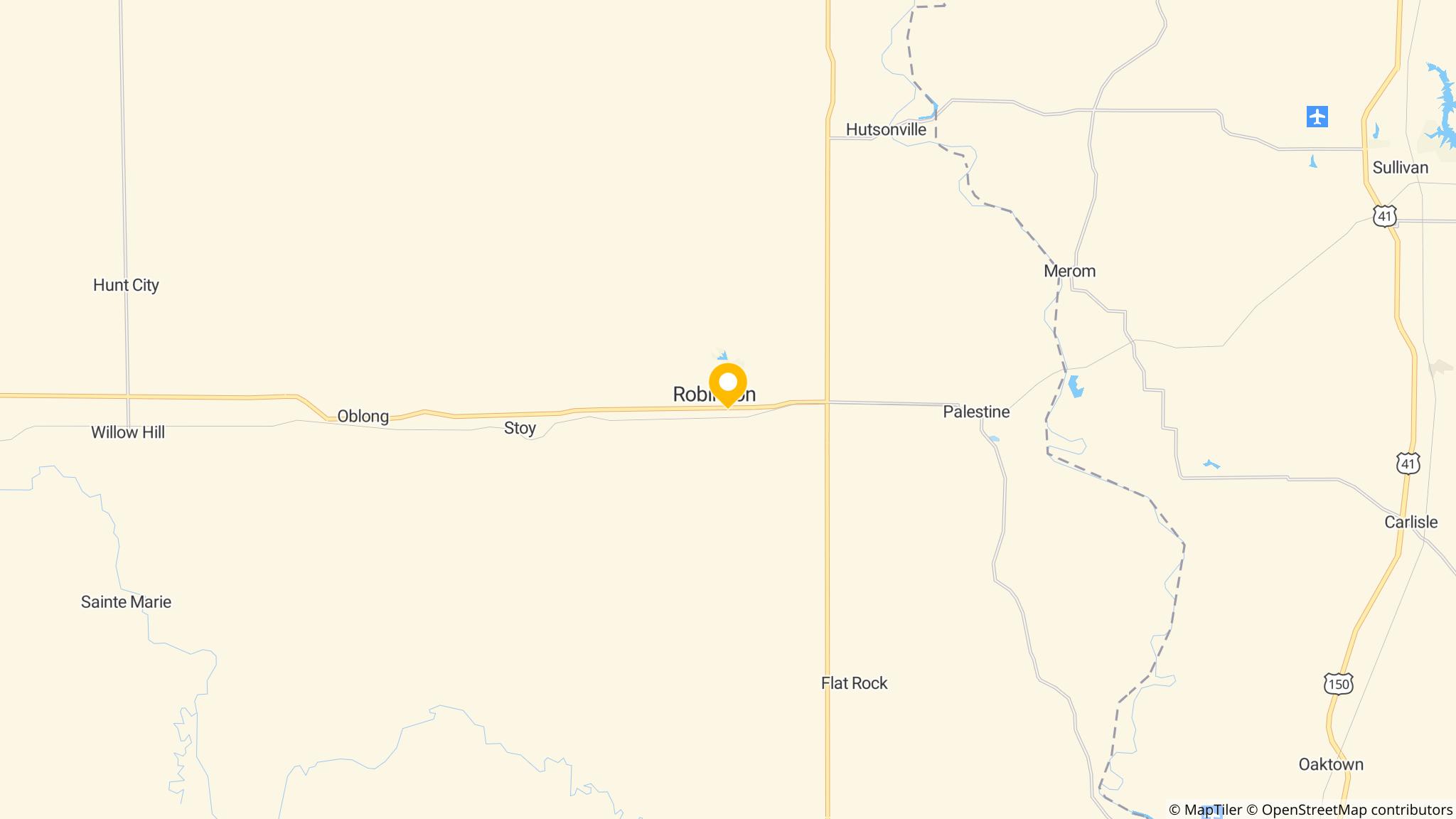 Street map of the ATM area