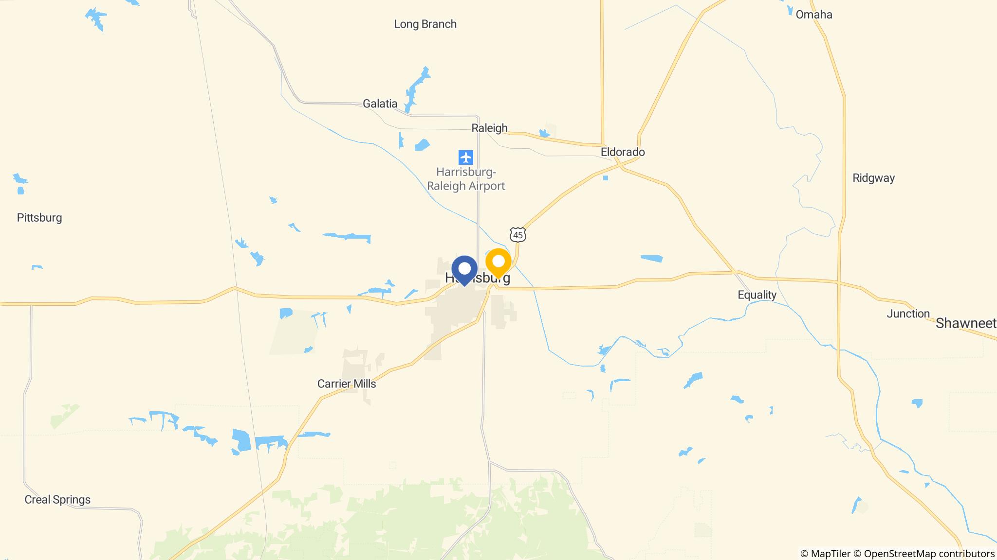 Street map of the ATM area