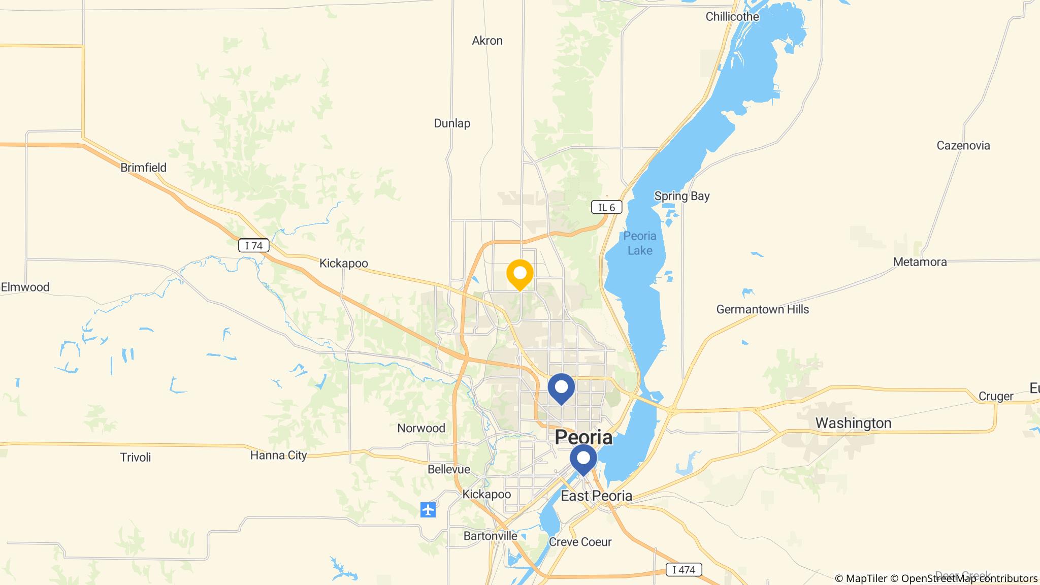 Street map of the ATM area