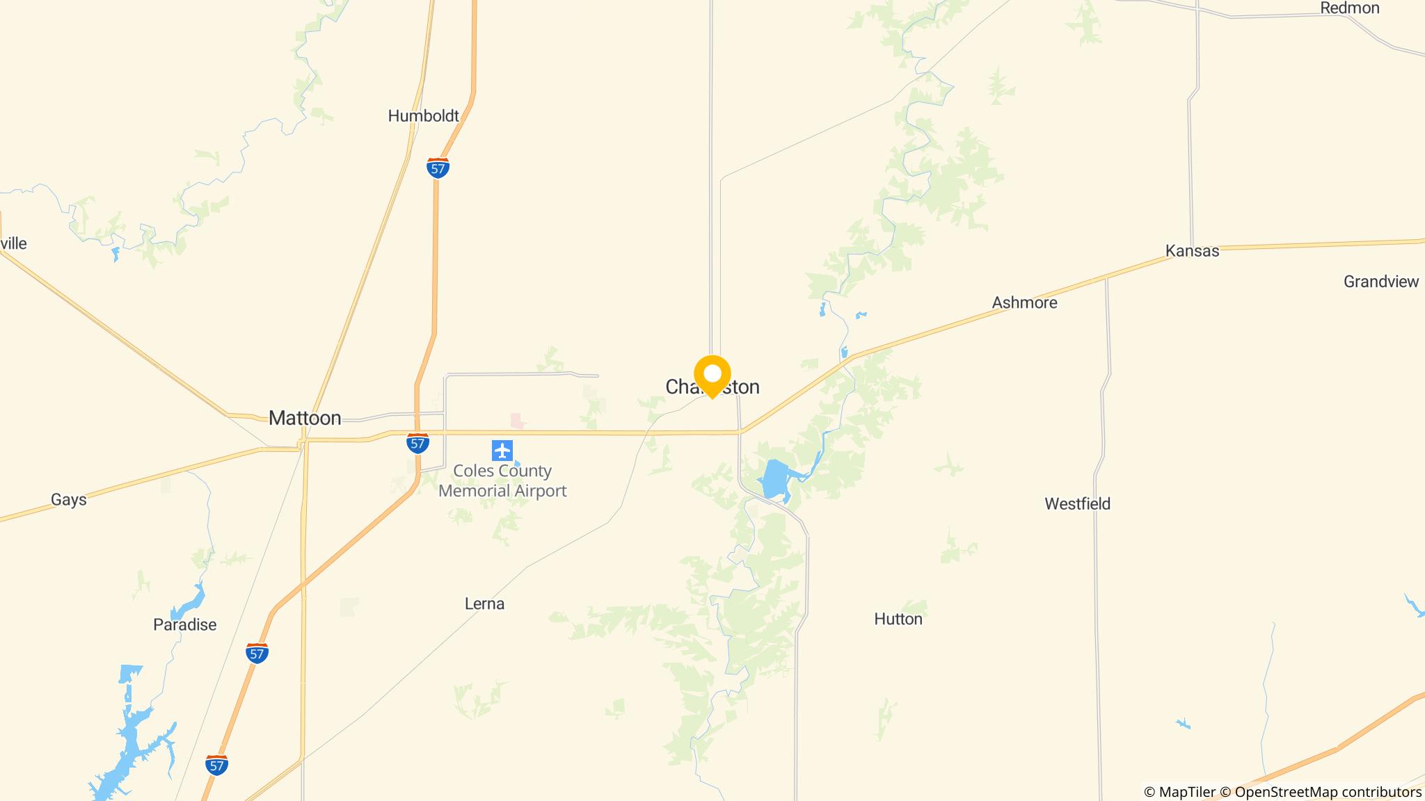 Street map of the ATM area