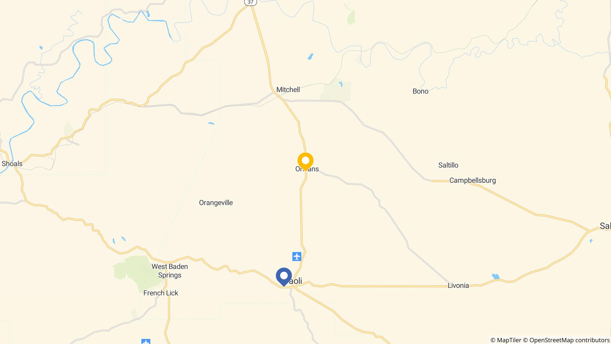Street map of the ATM area