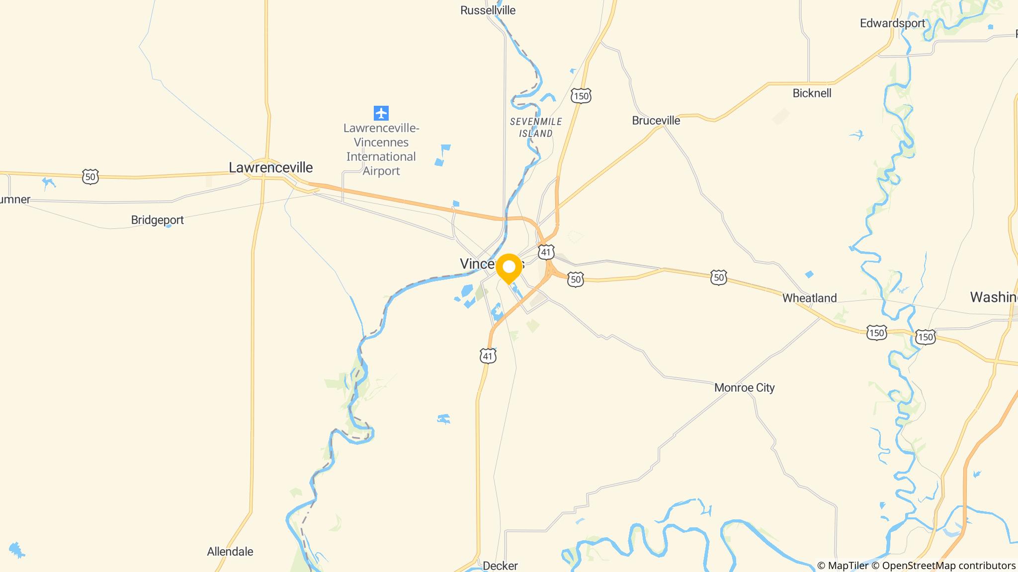 Street map of the ATM area
