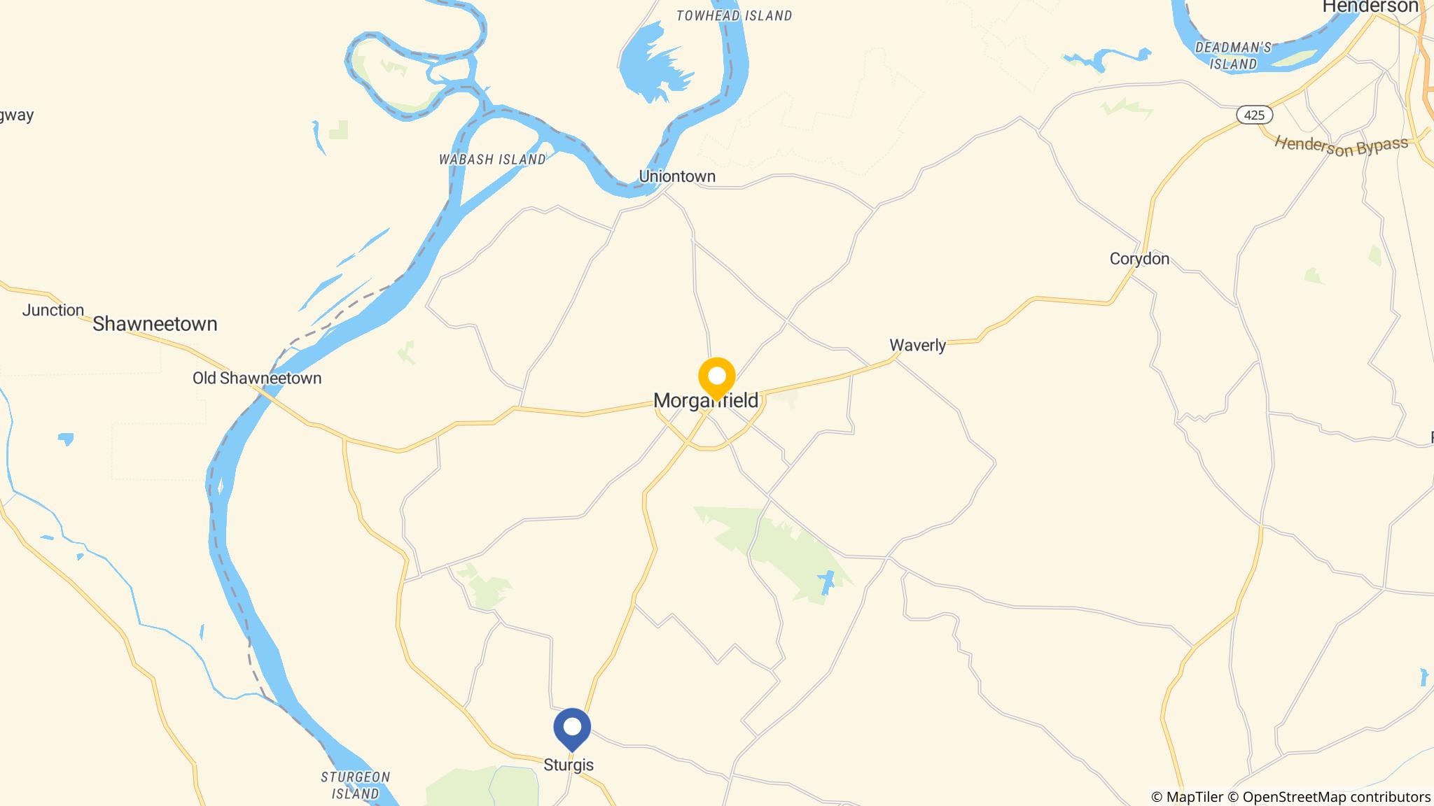 Street map of the ATM area