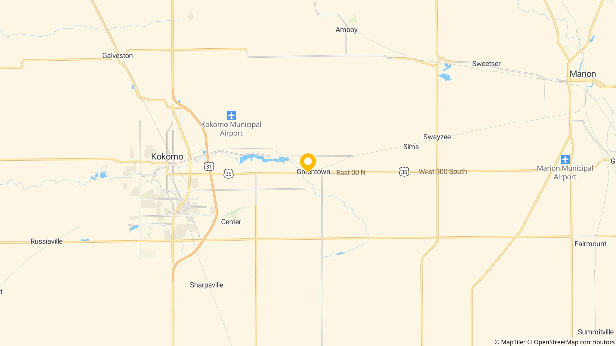 Street map of the ATM area