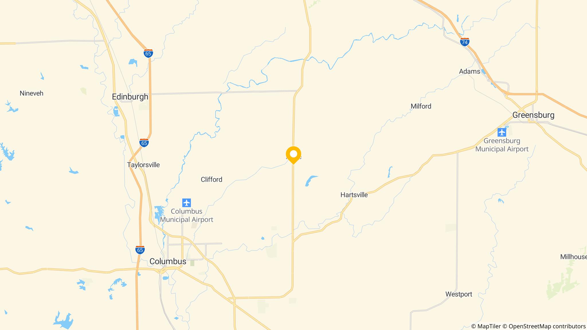 Street map of the ATM area