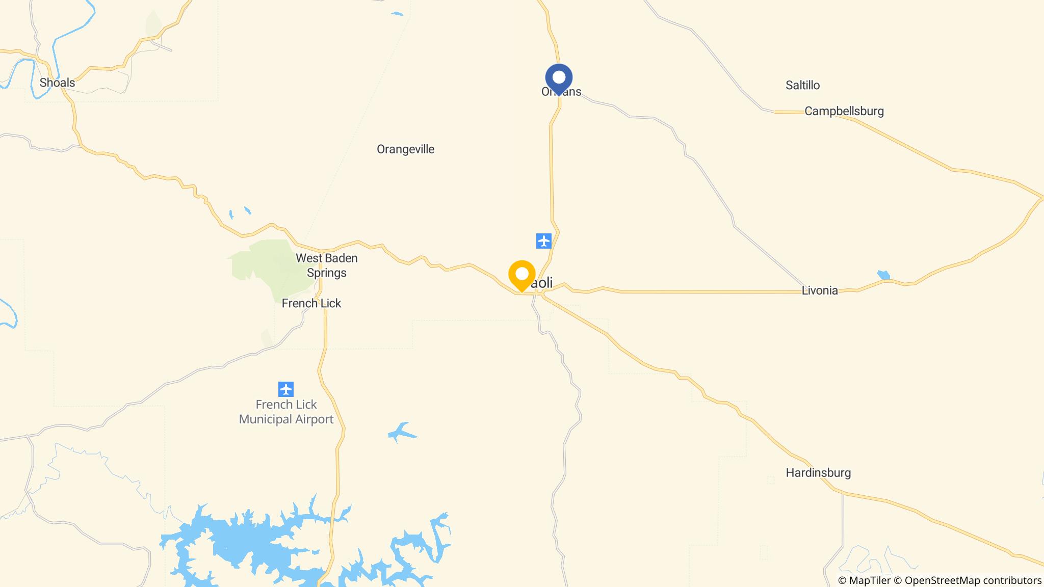 Street map of the ATM area