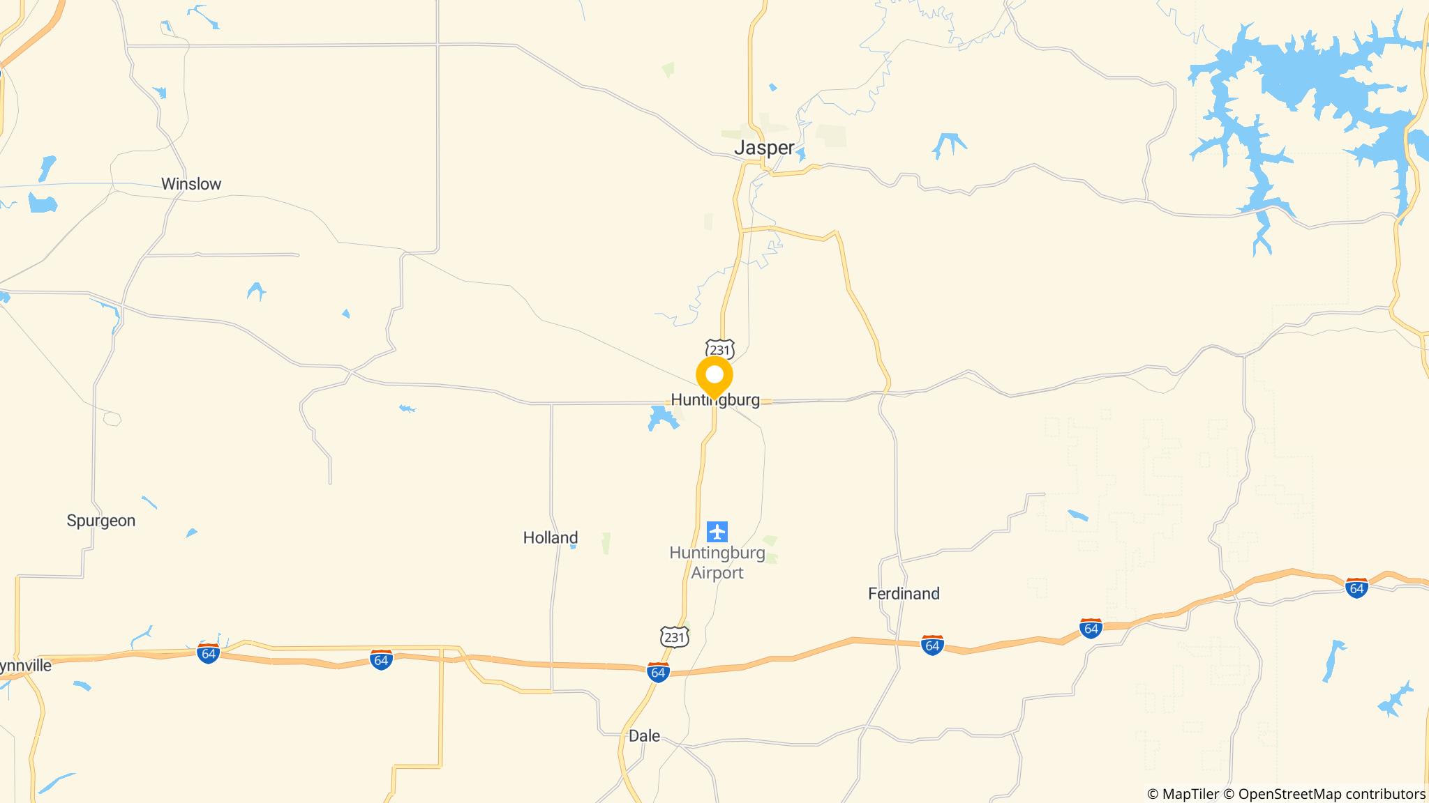 Street map of the ATM area